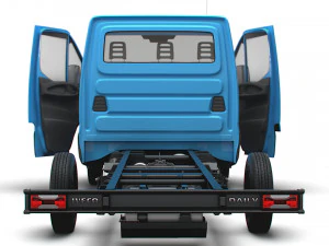 Iveco Daily Single Cab HQ Interior L3 Chassis 2023 3D Model