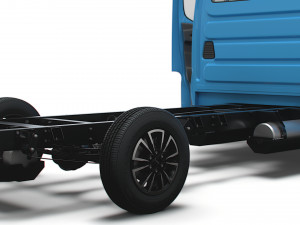 Iveco Daily Single Cab HQ Interior L3 Chassis 2023 Modelo 3D