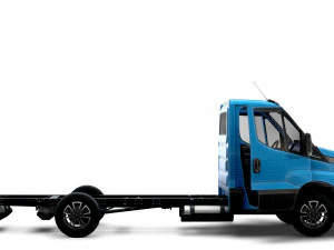 Iveco Daily Single Cab HQ Interior L3 Chassis 2023 3D Model
