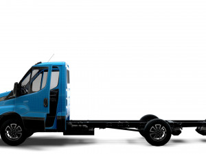 Iveco Daily Single Cab HQ Interior L3 Chassis 2023 Modelo 3D