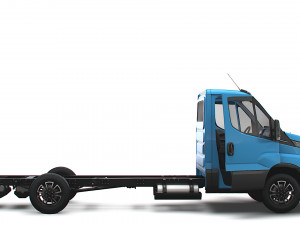 Iveco Daily Single Cab HQ Interior L4 Chassis 2023 3D 模型