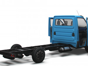 Iveco Daily Single Cab HQ Interior L4 Chassis 2023 3D 模型