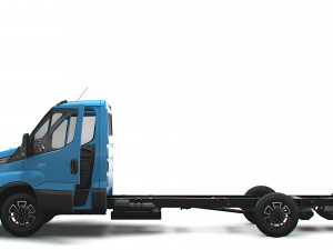 Iveco Daily Single Cab HQ Interior L4 Chassis 2023 3D 模型