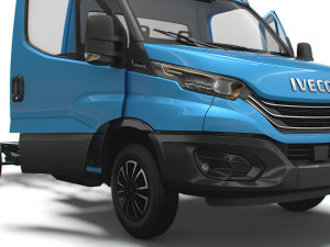 Iveco Daily Single Cab HQ Interior L4 Chassis 2023 3D 模型