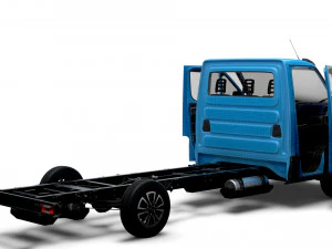 Iveco Daily Single Cab HQ Interior L4 Chassis 2023 3D Model