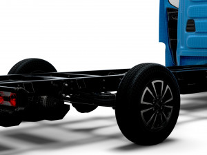 Iveco Daily Single Cab HQ Interior L4 Chassis 2023 3D 模型