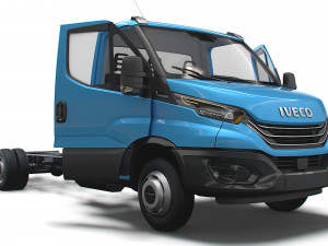 Iveco Daily Single Cab HQ Interior L5 Chassis 2023 3D-Modell