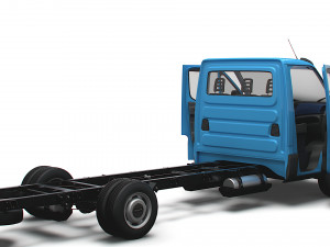 Iveco Daily Single Cab HQ Interior L5 Chassis 2023 3D Model