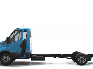 Iveco Daily Single Cab HQ Interior L5 Chassis 2023 3D Model