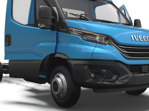 Iveco Daily Single Cab HQ Interior L5 Chassis 2023 3D Model