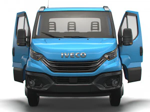 Iveco Daily Single Cab HQ Interior L5 Chassis 2023 3D Model
