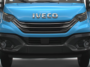 Iveco Daily Single Cab HQ Interior L5 Chassis 2023 3D Model