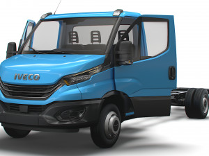 Iveco Daily Single Cab HQ Interior L5 Chassis 2023 3D Model