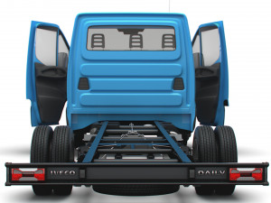 Iveco Daily Single Cab HQ Interior L5 Chassis 2023 3D Model
