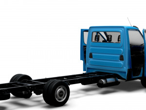 Iveco Daily Single Cab HQ Interior L5 Chassis 2023 3D Model