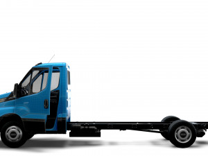 Iveco Daily Single Cab HQ Interior L5 Chassis 2023 3D Model