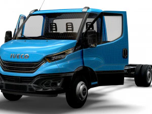 Iveco Daily Single Cab HQ Interior L5 Chassis 2023 3D Model