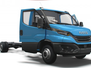 Iveco Daily Single Cab HQ Interior L6 Chassis 2023 3Dモデル
