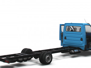 Iveco Daily Single Cab HQ Interior L6 Chassis 2023 3D-Modell