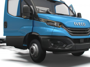 Iveco Daily Single Cab HQ Interior L6 Chassis 2023 3D-Modell