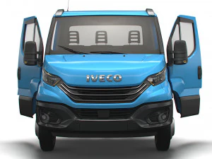 Iveco Daily Single Cab HQ Interior L6 Chassis 2023 3D Model