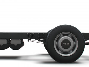 Iveco Daily Single Cab HQ Interior L6 Chassis 2023 3D-Modell