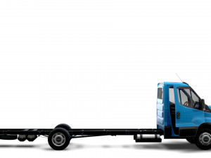 Iveco Daily Single Cab HQ Interior L6 Chassis 2023 3D-Modell