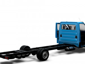 Iveco Daily Single Cab HQ Interior L6 Chassis 2023 3D-Modell