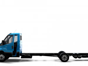 Iveco Daily Single Cab HQ Interior L6 Chassis 2023 3D Model