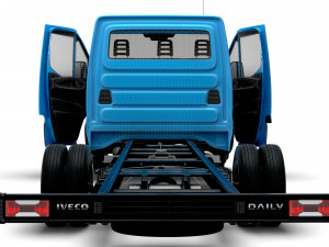 Iveco Daily Single Cab HQ Interior L6 Chassis 2023 3D-Modell