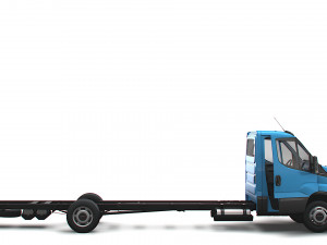 Iveco Daily Single Cab HQ Interior L7 Chassis 2023 3D 모델
