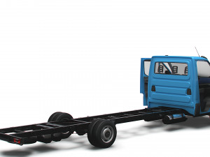 Iveco Daily Single Cab HQ Interior L7 Chassis 2023 3D 모델