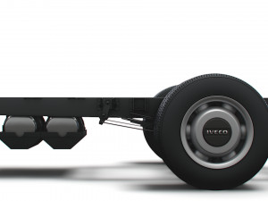 Iveco Daily Single Cab HQ Interior L7 Chassis 2023 3D 모델