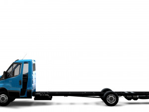 Iveco Daily Single Cab HQ Interior L7 Chassis 2023 3D 모델