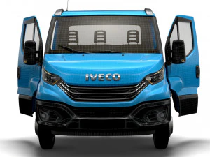 Iveco Daily Single Cab HQ Interior L7 Chassis 2023 3D Model