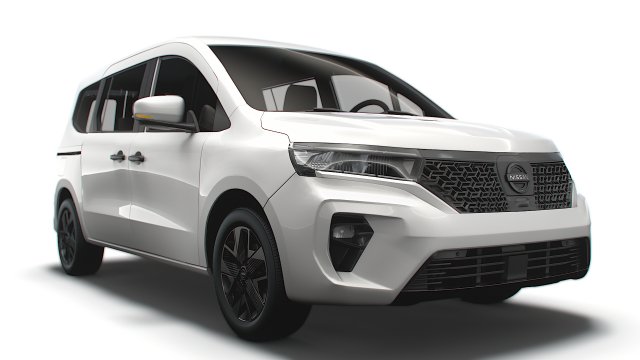 Nissan Townstar EV LWB Tourer 2023 3D Model .c4d .max .obj .3ds .fbx .stl .blend 