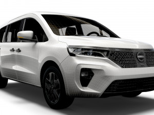 Nissan Townstar EV LWB Tourer 2023 3D Model