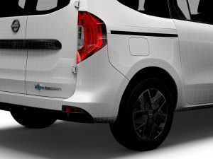 Nissan Townstar EV LWB Tourer 2023 3D Model