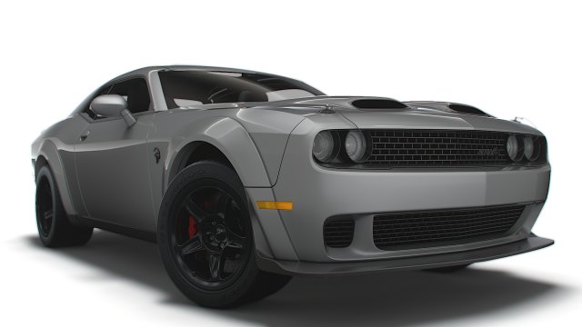Dodge Challenger SRT Super Stock Black Package 2023 3D मॉडल .c4d .max .obj .3ds .fbx .stl .blend 