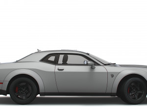 Dodge Challenger SRT Super Stock Black Package 2023 3D मॉडल