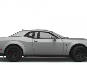 Dodge Challenger SRT Super Stock Black Package 2023 3D Model