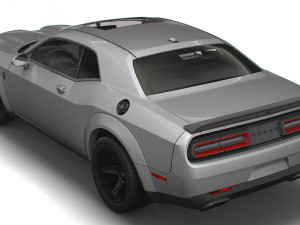 Dodge Challenger SRT Super Stock Black Package 2023 3D मॉडल