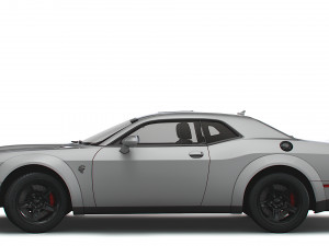 Dodge Challenger SRT Super Stock Black Package 2023 3D मॉडल