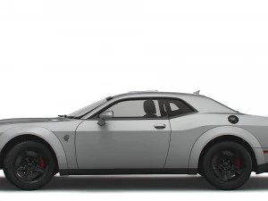 Dodge Challenger SRT Super Stock Black Package 2023 3D Model