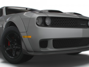 Dodge Challenger SRT Super Stock Black Package 2023 3D मॉडल