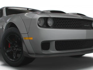 Dodge Challenger SRT Super Stock Black Package 2023 3D Model