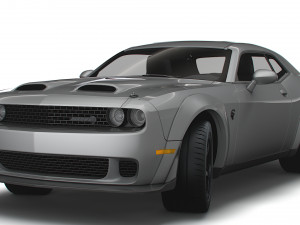 Dodge Challenger SRT Super Stock Black Package 2023 3D मॉडल