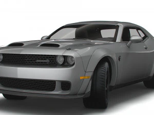 Dodge Challenger SRT Super Stock Black Package 2023 3D Model