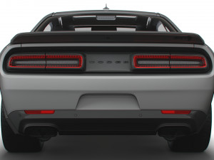 Dodge Challenger SRT Super Stock Black Package 2023 3D मॉडल