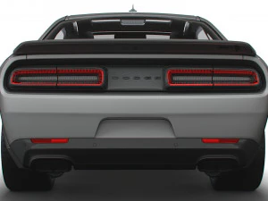 Dodge Challenger SRT Super Stock Black Package 2023 3D Model